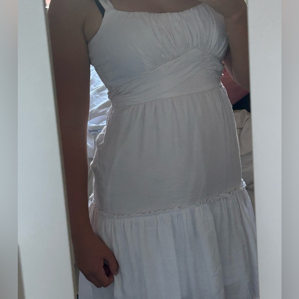 Trixxi Strapless White Dress